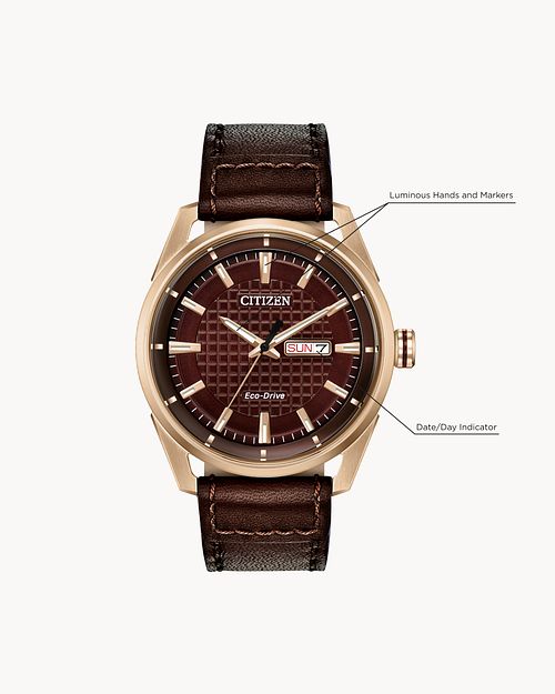 Citizen Eco Drive Rose Gold Tone Watch
