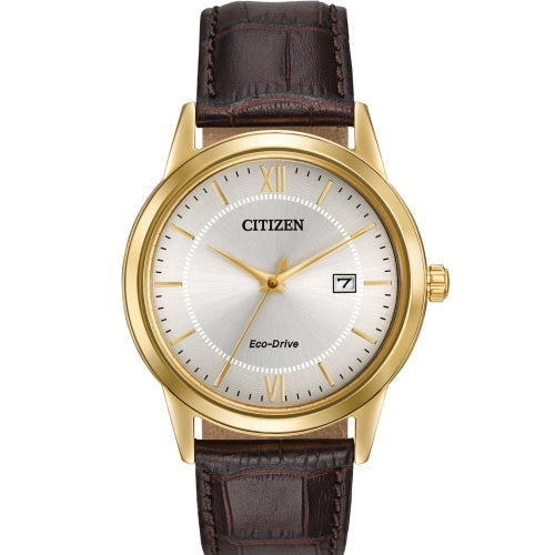 Citizen Eco Drive Brown Leather Strap