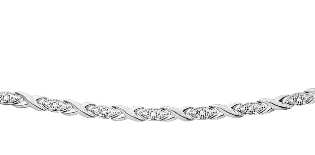 10K Gold Diamond Tennis Bracelet