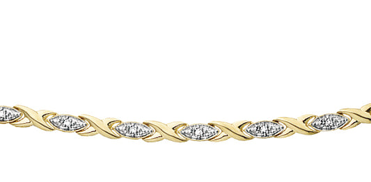 10K Gold Diamond Tennis Bracelet