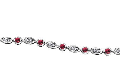 Diamond & Ruby Tennis Bracelet