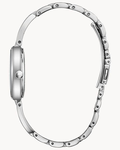 Citizen Eco Drive Silver Tone Mother of Pearl Watch