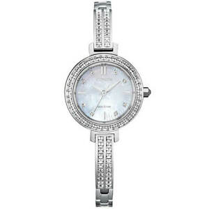 Citizen Eco Drive Bangle Silver Tone Watch