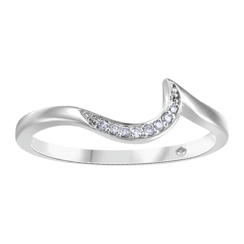 10K White Gold Wedding Band