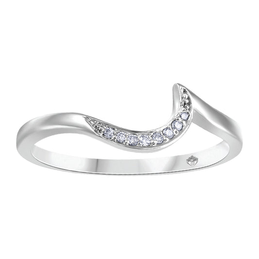 10K White Gold Wedding Band