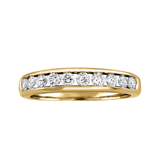 10K Gold Channel Set Diamond Band