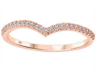 10K Chevron Diamond Band