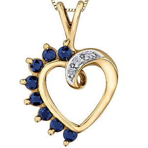10K Yellow Gold Diamond Gem Necklace