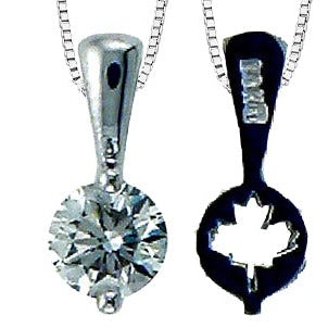 10K White Gold Diamond Necklace