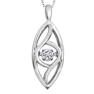 Sterling Silver Diamond Necklace