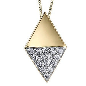 10K Yellow Gold Geometric Necklace