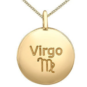 10K Yellow Gold Zodiac Diamond Necklace