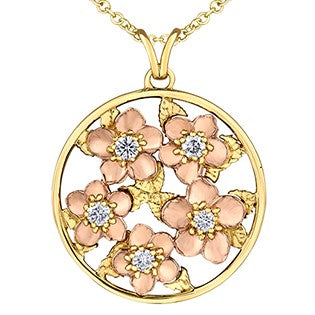 Alberta Wild Rose Diamond Necklace