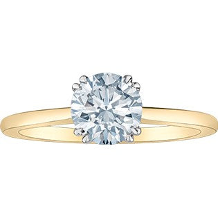 14K Yellow Gold Lab Grown Diamond Ring