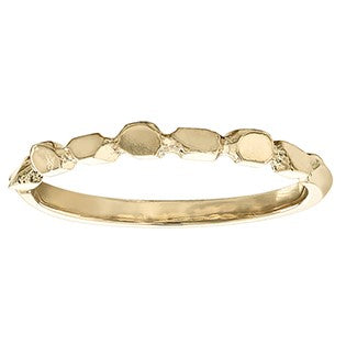 Yellow Gold Textured Band