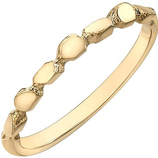 Yellow Gold Textured Band