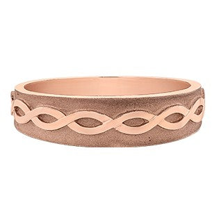 Rose Gold Sandblasted Band
