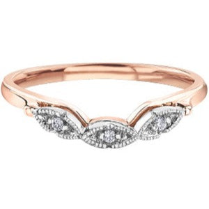 10K Two Tone Diamond Ring