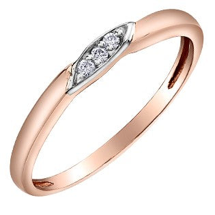 Rose Gold Simple Diamond Band