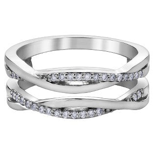10K White Gold Diamond Jacket
