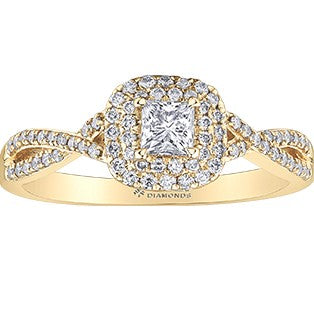 10K Yellow Gold Diamond Ring