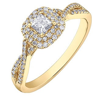 10K Yellow Gold Diamond Ring