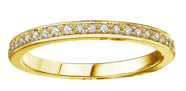 10K White Gold Diamond Band