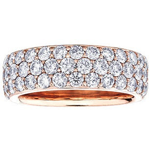 10K Gold Wide Diamond Band