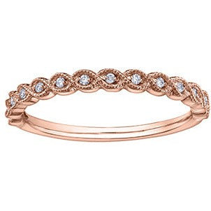 10K Rose Gold Diamond Ring