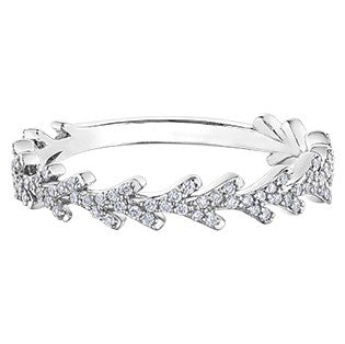 10K White Gold Diamond Chi Chi Ring