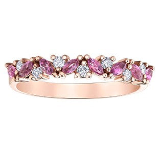 Pink Tourmaline Diamond Chi Chi Ring