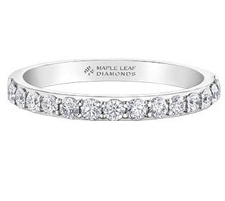 18K White Gold Palladium Diamond Band