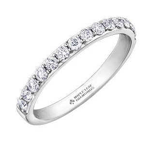 18K White Gold Palladium Diamond Band