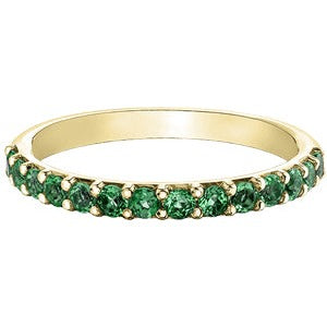 10K Yellow Gold Birthstone Bands