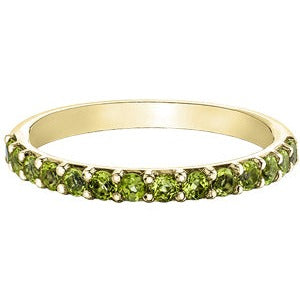 10K Yellow Gold Birthstone Bands