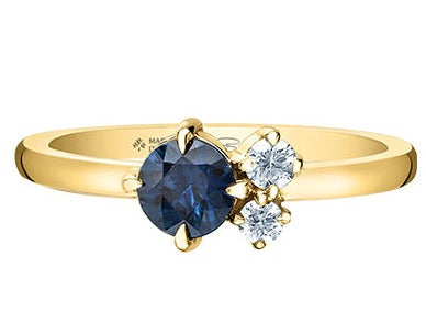14K Yellow Gold Wild Trio Ring