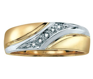 10K Two Tone Diamond Ring