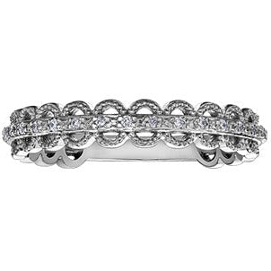 10K White Gold Diamond Ring