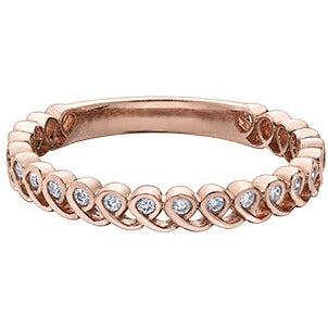 10K Rose Gold Loopy Diamond Chi Chi Band