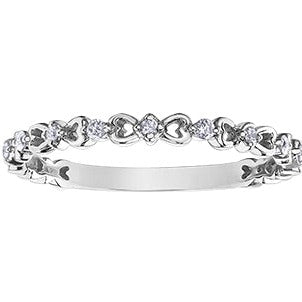10K Gold Diamond Heart Chi Chi Band