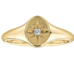 10K Yellow Gold Signet Ring