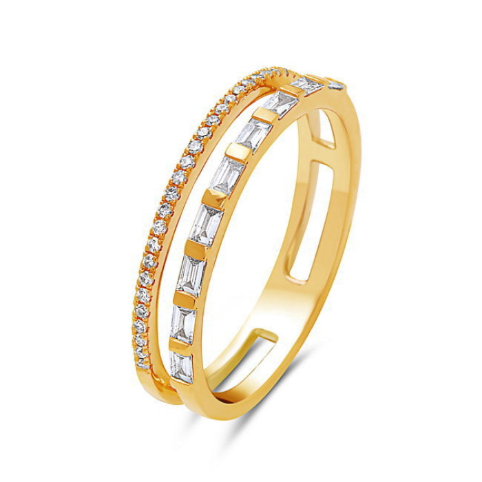 14K Yellow Gold Diamond Band