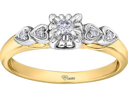 10K Yellow Gold Diamond Ring