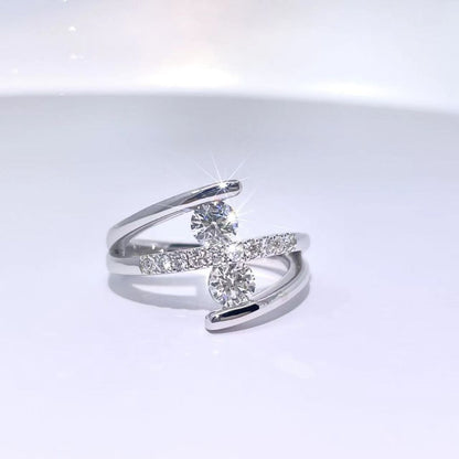 14K White Gold Diamond Ring