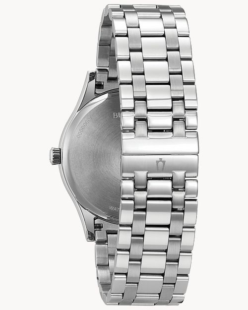 Bulova Charcoal Stainless Steel Watch