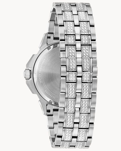 Bulova Crystal Accent Silver Tone Watch
