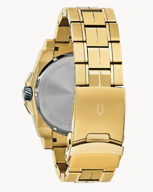 Bulova Precisionist Gold Tone Diamond Accent Watch