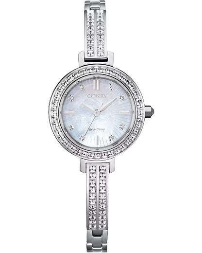 Citizen Eco Drive Bangle Silver Tone Watch