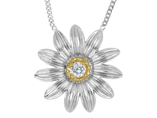 Two Tone Daisy Necklace