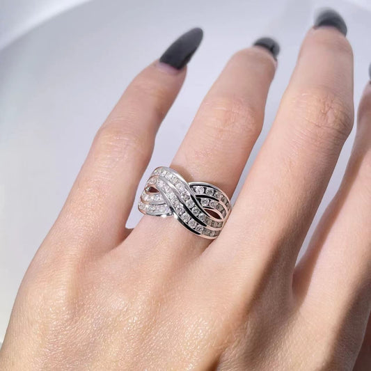 White Gold Channel Set Diamond Ring